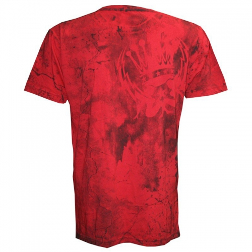 Silver Star Keffiyeh Premium Silicone Washed T-Shirt - red buy